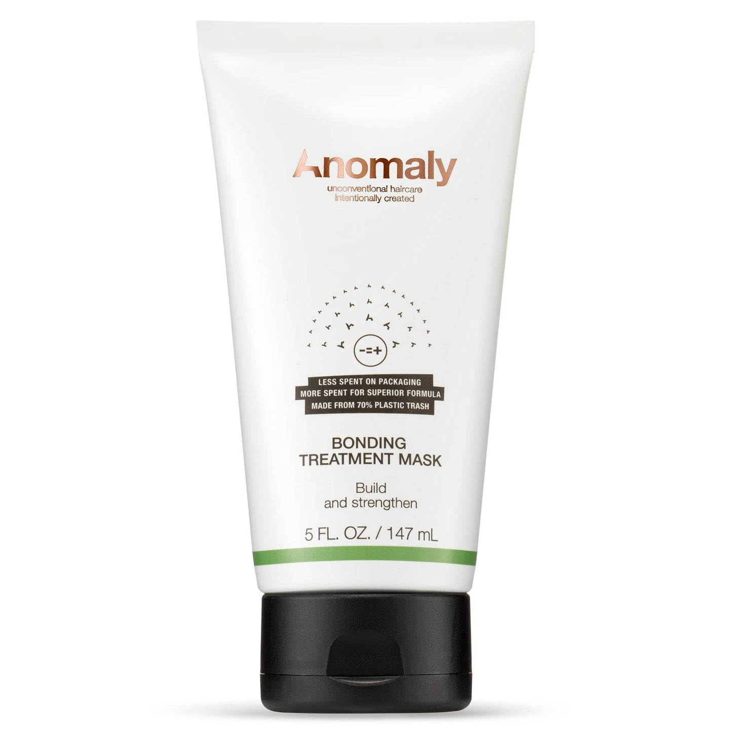 White Smoke Anomaly Bonding Treatment Mask with Keratin for Dry & Damaged Hair | Strengthen & Protect | Sulfate Free & Paraben Free | Eco Friendly & Sustainable Packaging from Ocean Plastic, 5 fl. oz., white