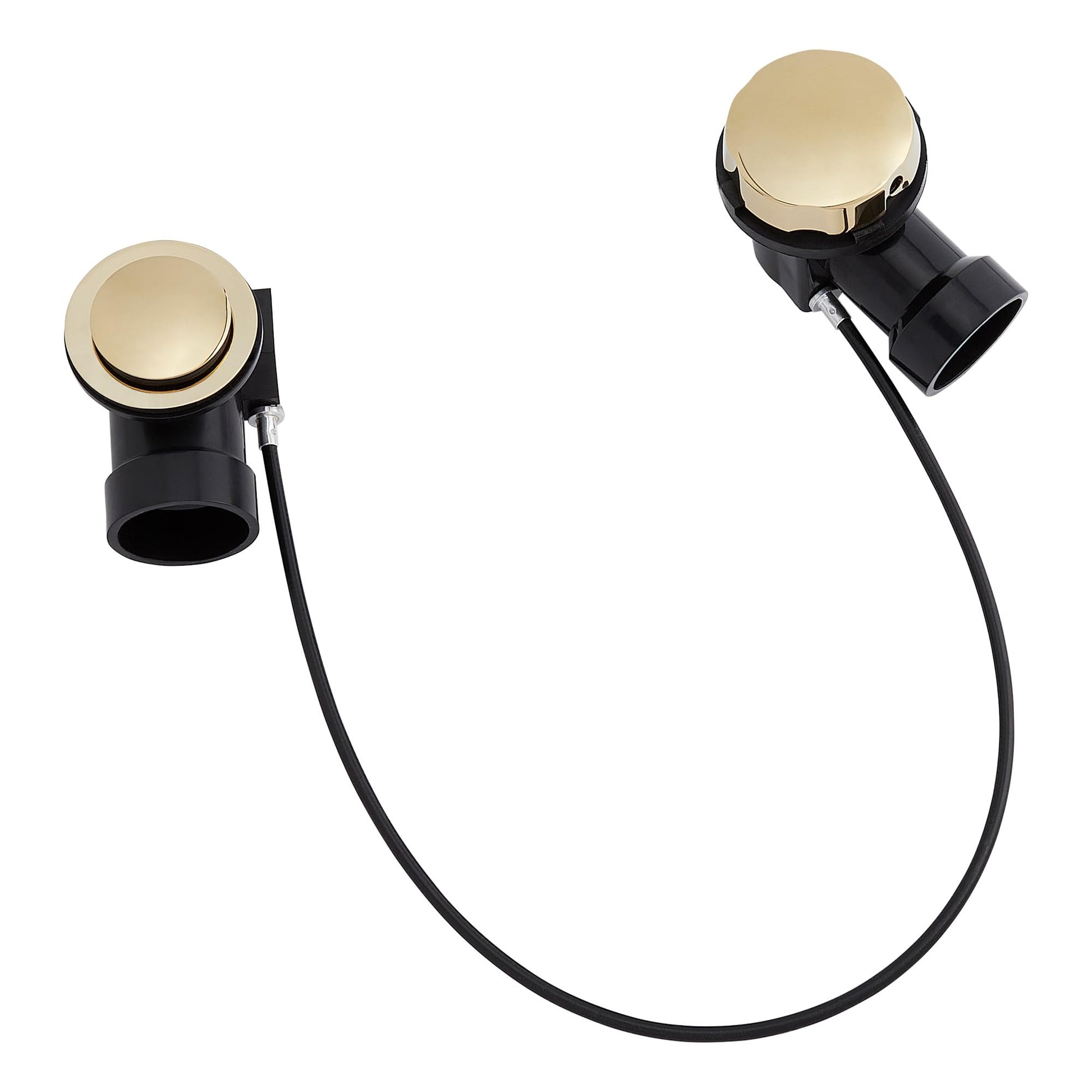 White Smoke Signature Hardware 478499 ABS Cable Drain and Overflow for 17" - 22" Deep Alcove Tubs