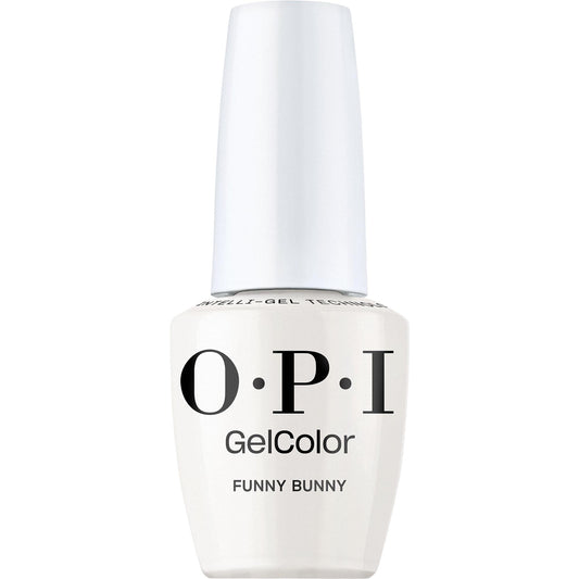 White Smoke OPI GelColor Funny Bunny | Sheer Soft White Crème LED Cure Gel Nail Polish | Salon-Quality Shine, Long-Lasting Wear | Vegan & HEMA Free | 0.5 Fl Oz