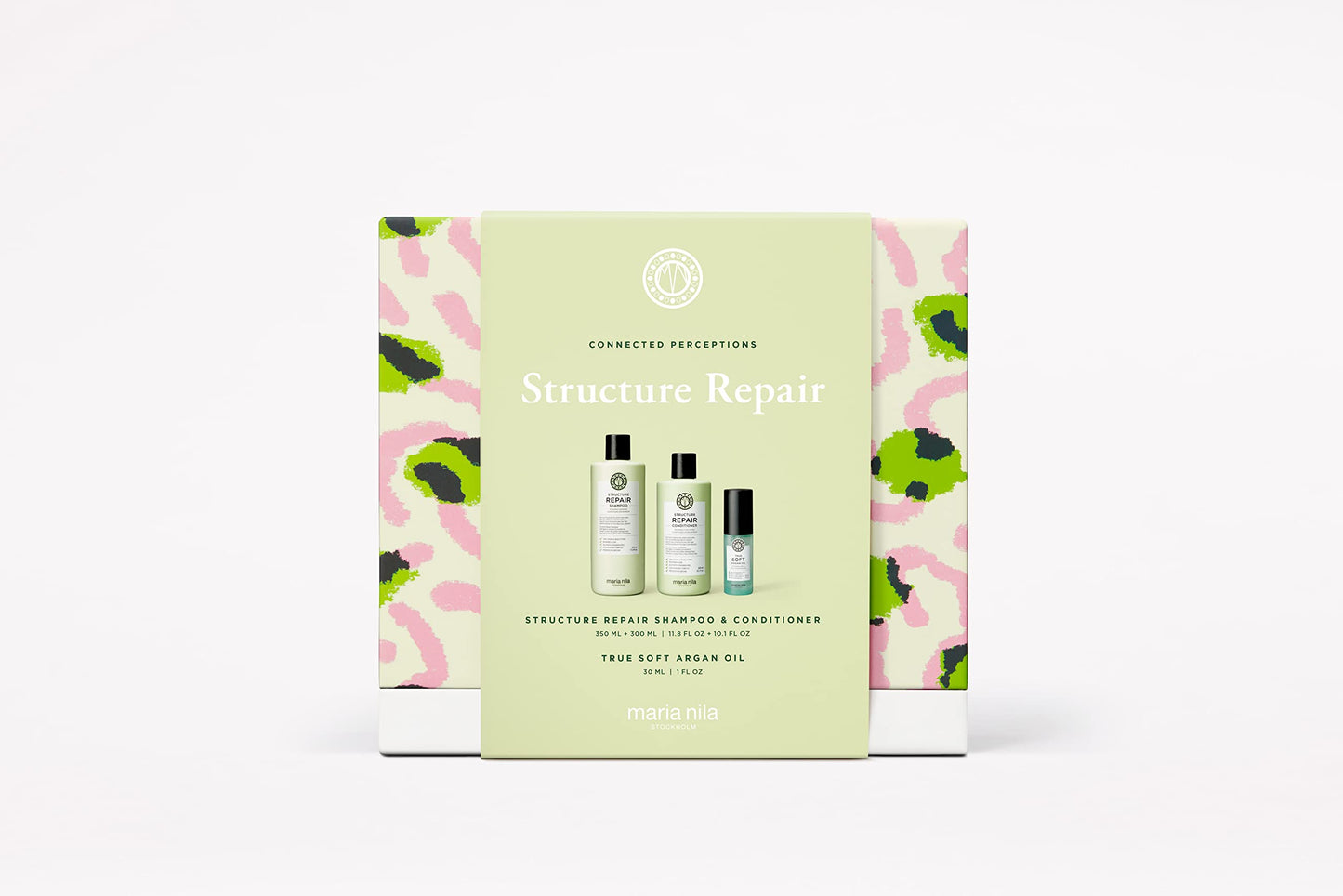 Pale Goldenrod Maria Nila Structure Repair Gift Box, For Damaged & Chemically Treated Hair, Algae Extract Rebuilds & Moisturizes, 100% Vegan & Sulfate/Paraben free…
