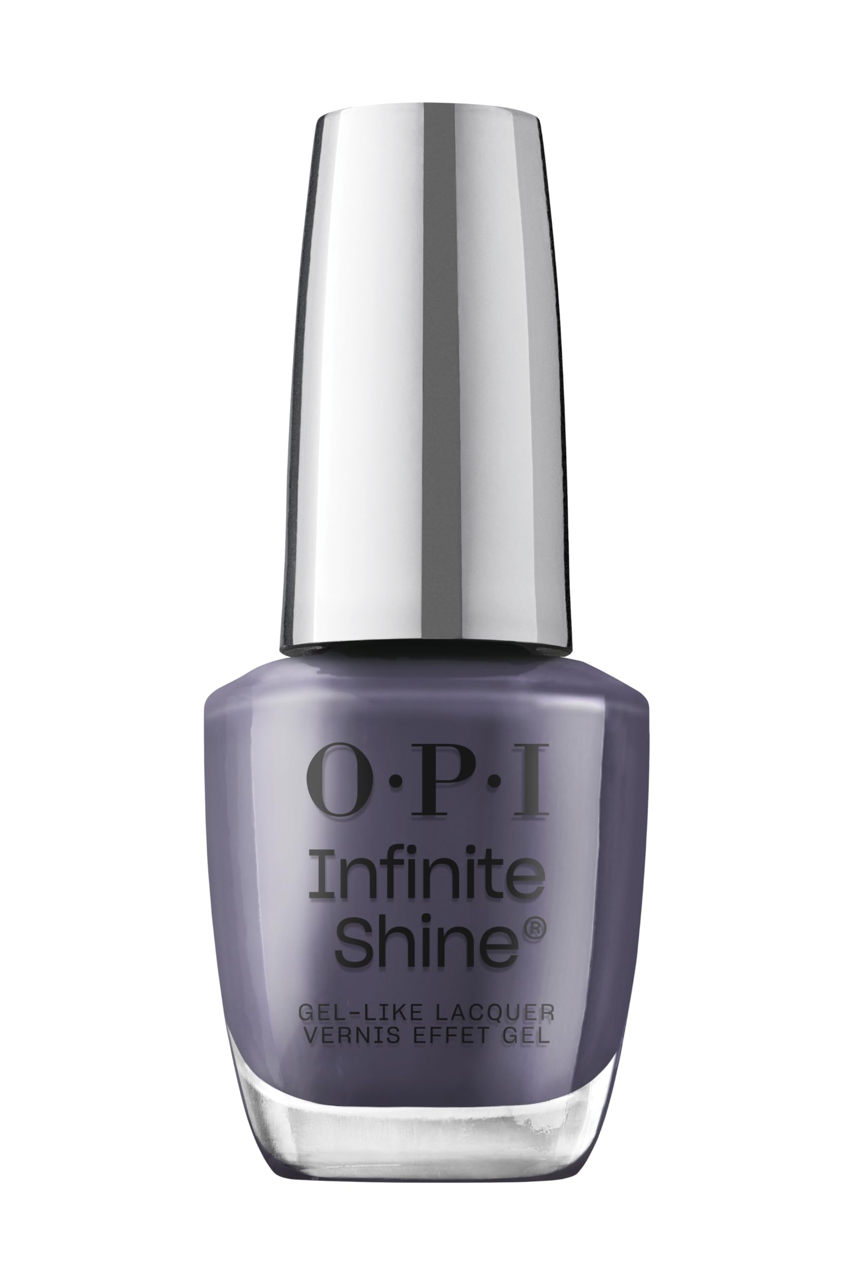 White Smoke OPI Infinite Shine Less is Norse | Opaque Dark Blue Crème Long Wear Gel Like Nail Polish | Vegan, Long Lasting, Streak Free
