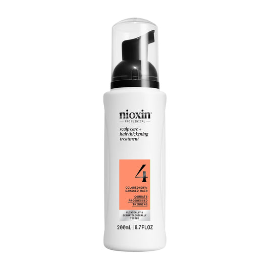 Lavender Nioxin System 4 Scalp + Hair Thickening Treatment | Serum for Colored or Damaged Hair with Progressed Thinning | 6.8 Fl oz.