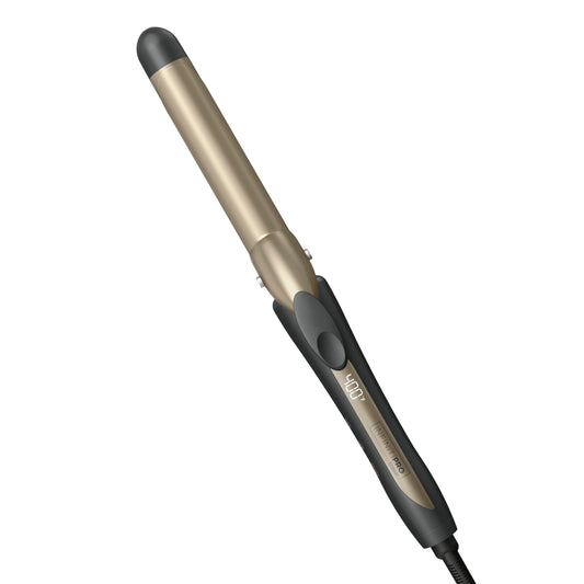 White Smoke Infiniti PRO CONAIR Tourmaline Ceramic 1-Inch Curling Iron, Clamp Curling Iron, 1-Inch Barrel Produces Classic Curls, Hair Curler for Use on Short, Medium, and Long Hair, Dark Grey