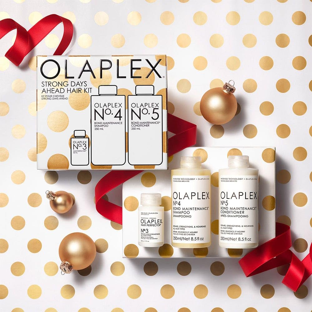 Misty Rose Olaplex Strong Days Ahead Haircare Kit No. 3, 4, 5, Hydrates, Softens and Strengthens, Results in Visibly Healthy Hair, For All Hair Types and Textures