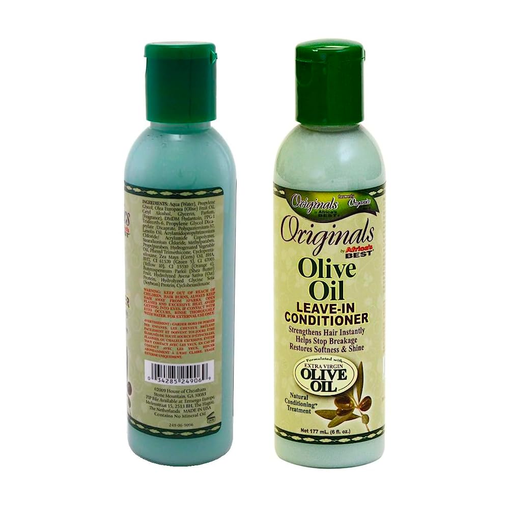 White Smoke Africas Best Conditioner Originals Olive Oil Leave-In 6 Ounce (177ml) (2 Pack)