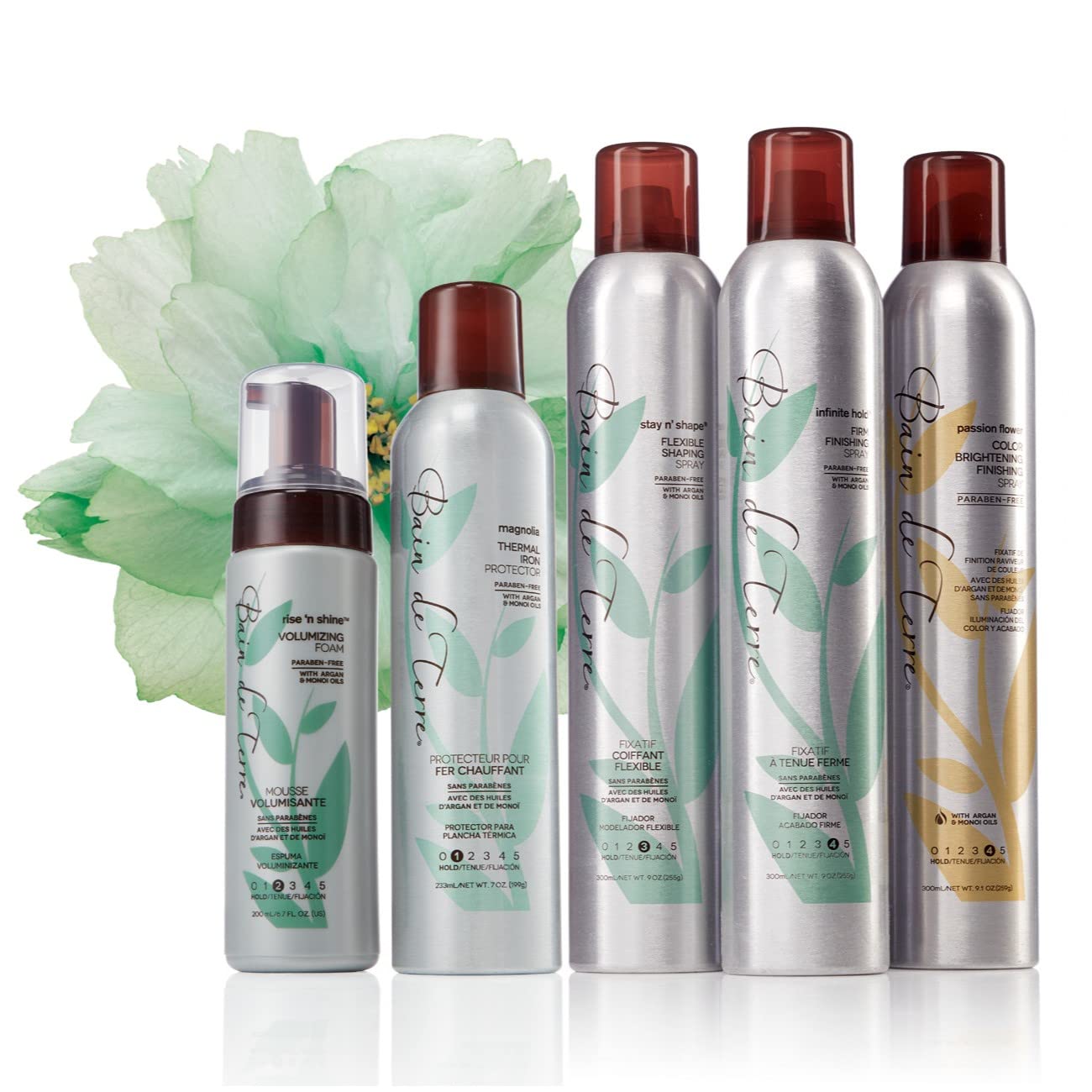 White Smoke Bain de Terre Hairspray | Argan & Monoi Oils | 9 Fl Oz