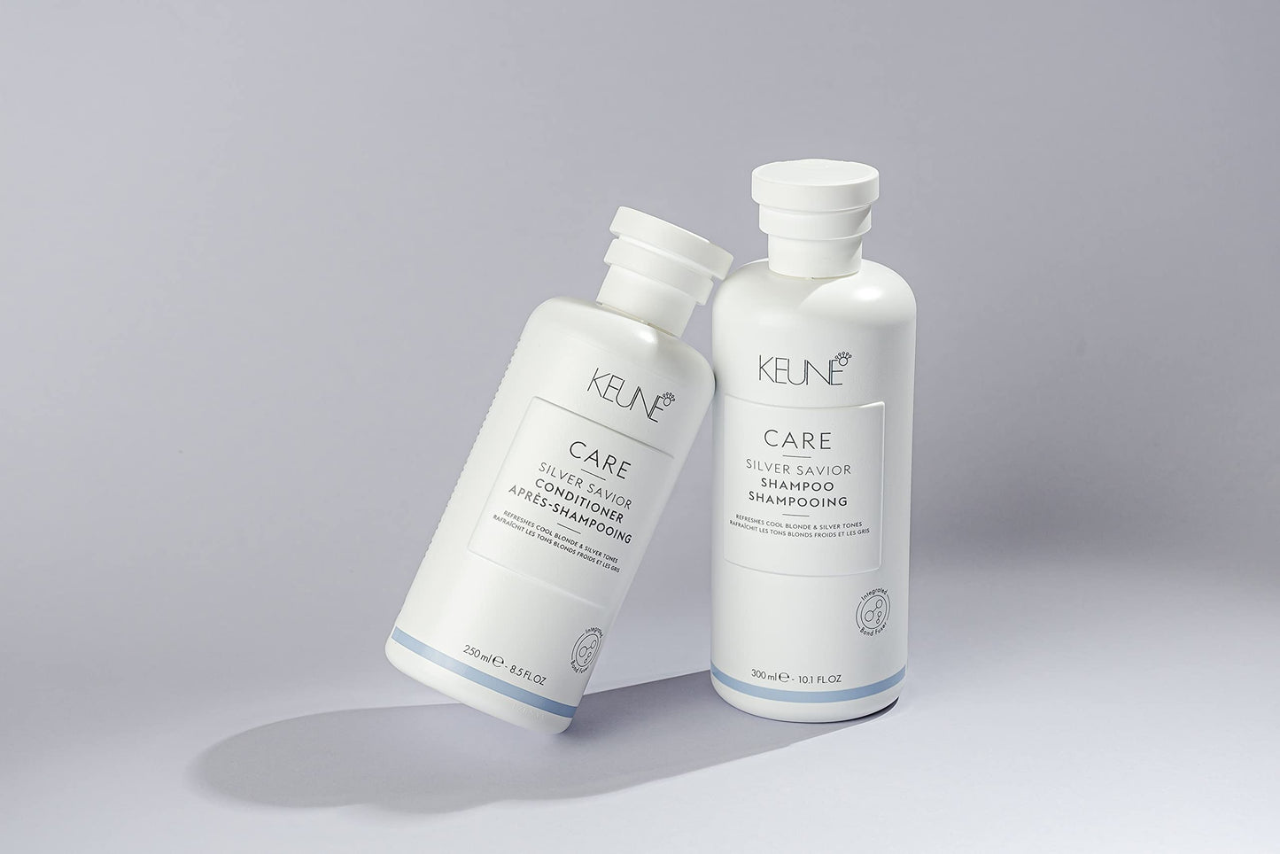 Gray KEUNE Care Silver Savior Shampoo, Toning & Brightening Cleanser for Blonde & Grey Hair, 10.1 Fl Oz