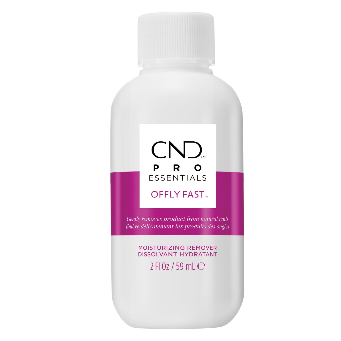 Lavender CND OFFLY FAST Moisturizing Nail Polish Remover, 2 fl oz