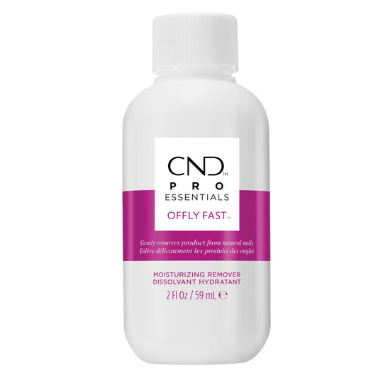 Lavender CND OFFLY FAST Moisturizing Nail Polish Remover, 2 fl oz