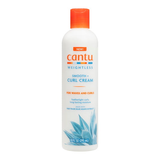 White Smoke Cantu Weightless Smooth + Curl Cream, 10 fl oz