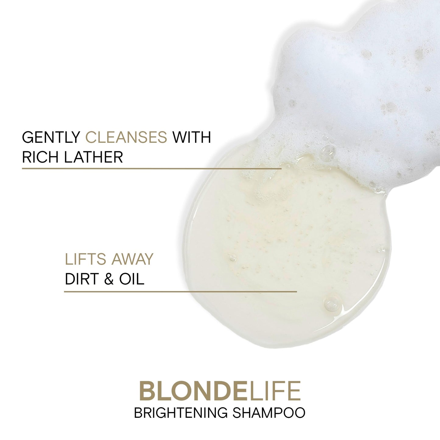 White Smoke Joico Blonde Life Brightening Shampoo | For Blonde Hair | Add Softness & Smoothness | Sulfate Free | With Monoi & Tamanu Oil | 33.8 Fl Oz