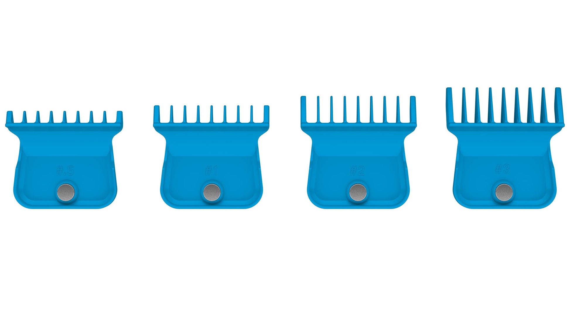 White Smoke GAMMA+ Wide Magnetic Hair Trimmer Guards for GAMMA+ and StyleCraft Wide Trimmer Blades (41mm), Set of 4