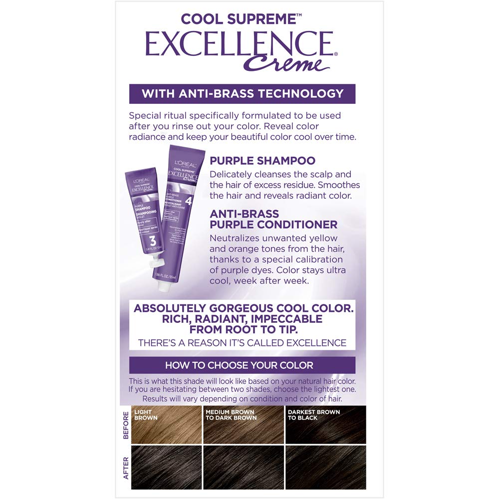 White Smoke L’Oreal Paris Cool Supreme Permanent Hair Color, Ash, Ultra Ash Light Brown 6UA