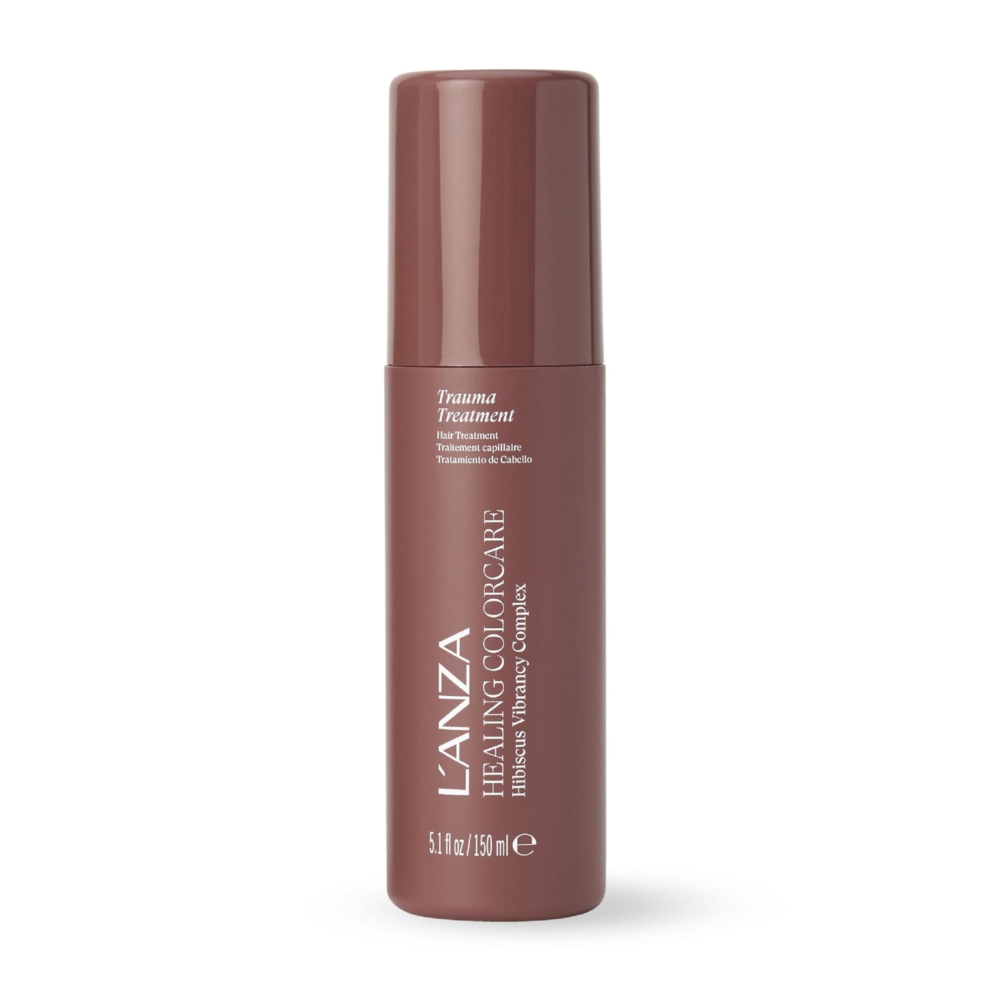 White Smoke L'ANZA Healing Colorcare Trauma Treatment Color Repair Leave-In, Anti-Fade, UV & Heat Protection, Strengthens Damaged Hair, Moisturizing, Adds Vibrance, Anti-Frizz, Smooths, Sulfate Free (5.1 Fl Oz)