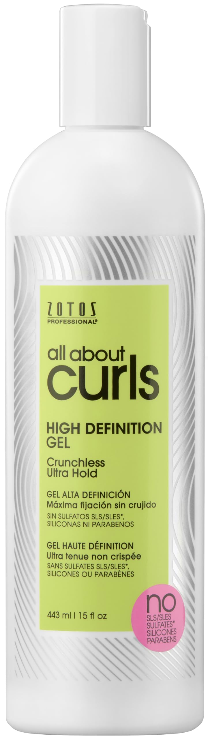 White Smoke ALL ABOUT CURLS High Definition Gel | Crunchless Ultra Hold | Define, Moisturize, De-Frizz | All Curly Hair Types | Vegan & Cruelty Free | Sulfate Free | 15 Fl Oz