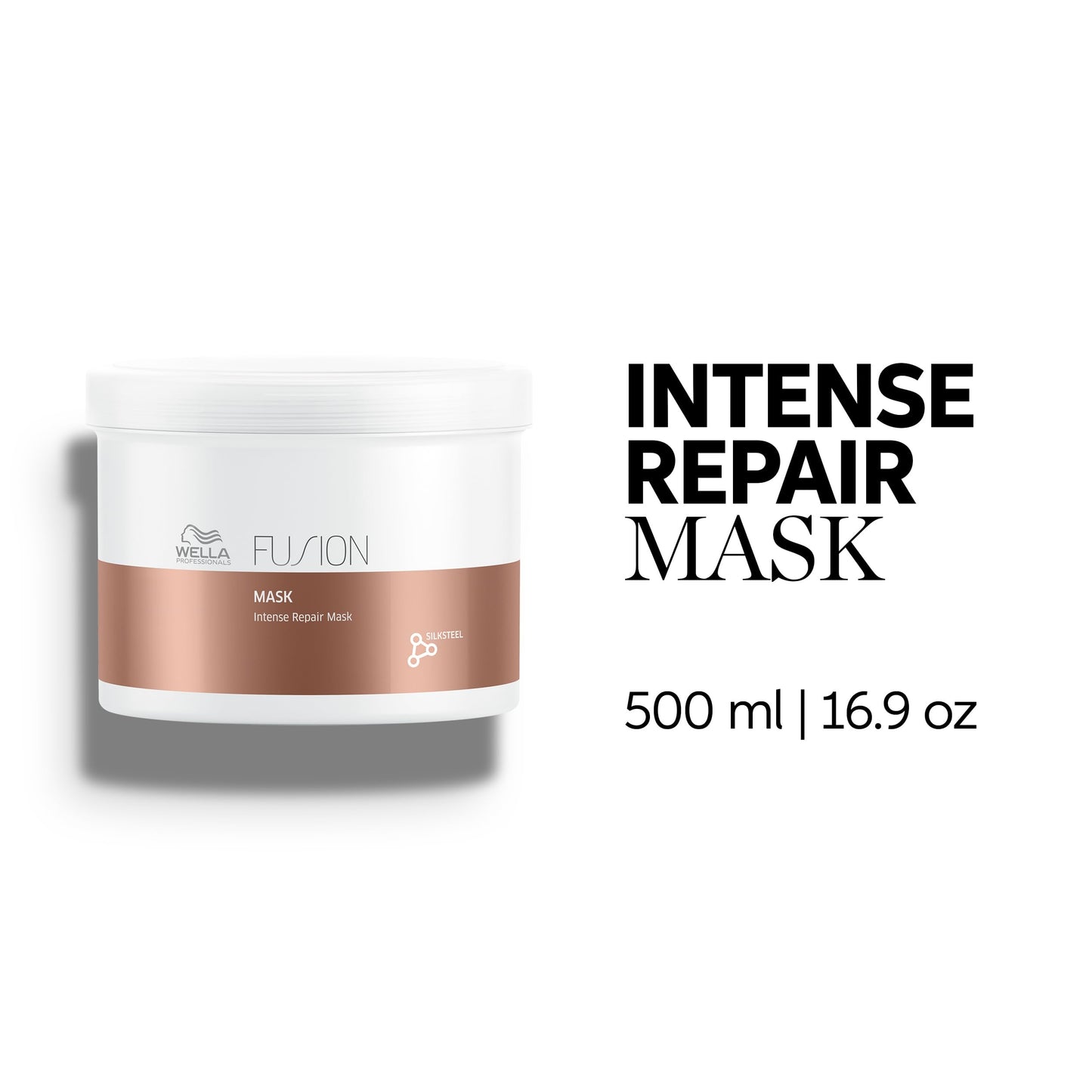 White Smoke Wella Professionals Fusion Intense Repair Mask for Damaged Hair | Repairs, Strengthens & Protects Against Breakage for Smooth, Silky Hair | 16.9 Fl Oz
