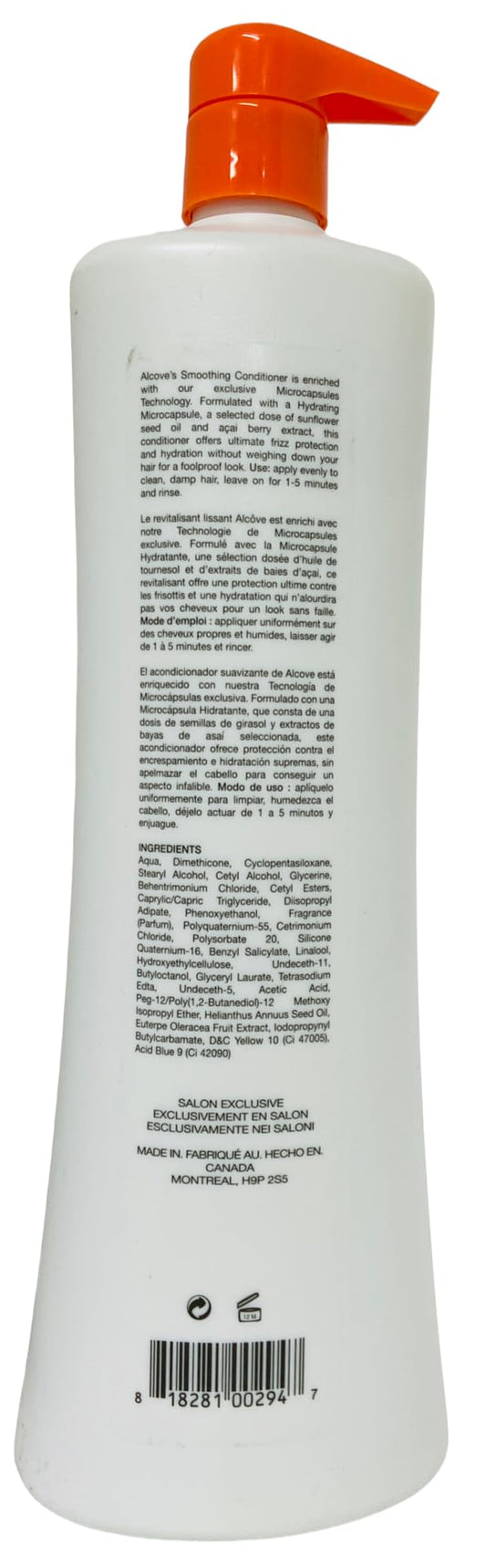 Light Gray Alcove Oligo Smoothing Conditioner 32 fl oz / 1 L