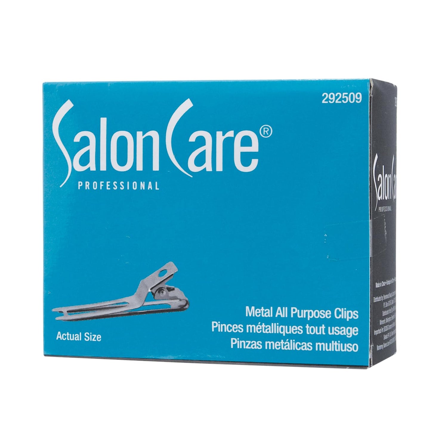 Dark Cyan Salon Care All Purpose Metal Clips, Perfect for Sectioning, Holds Curls in Place, 80 Count