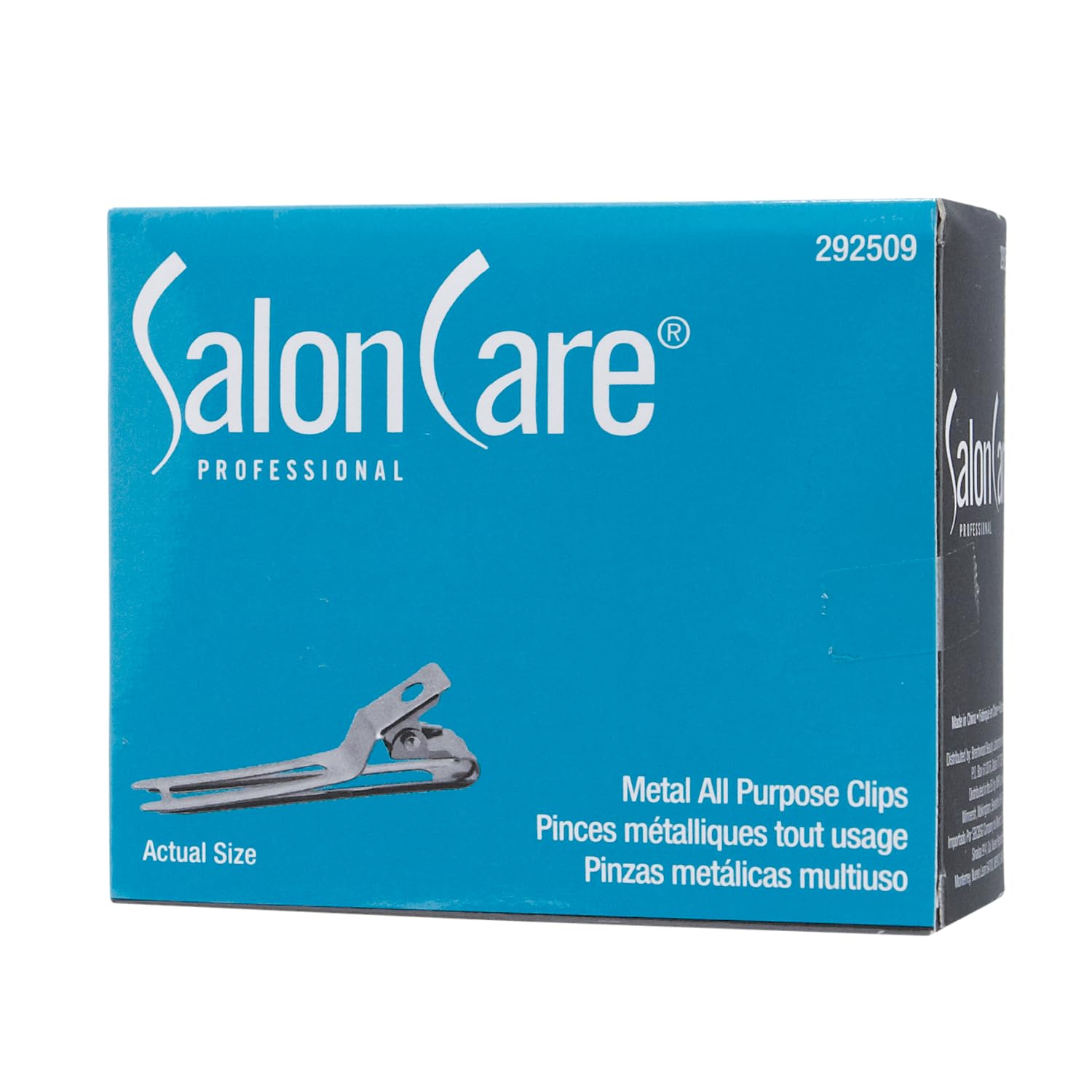 Dark Cyan Salon Care All Purpose Metal Clips, Perfect for Sectioning, Holds Curls in Place, 80 Count