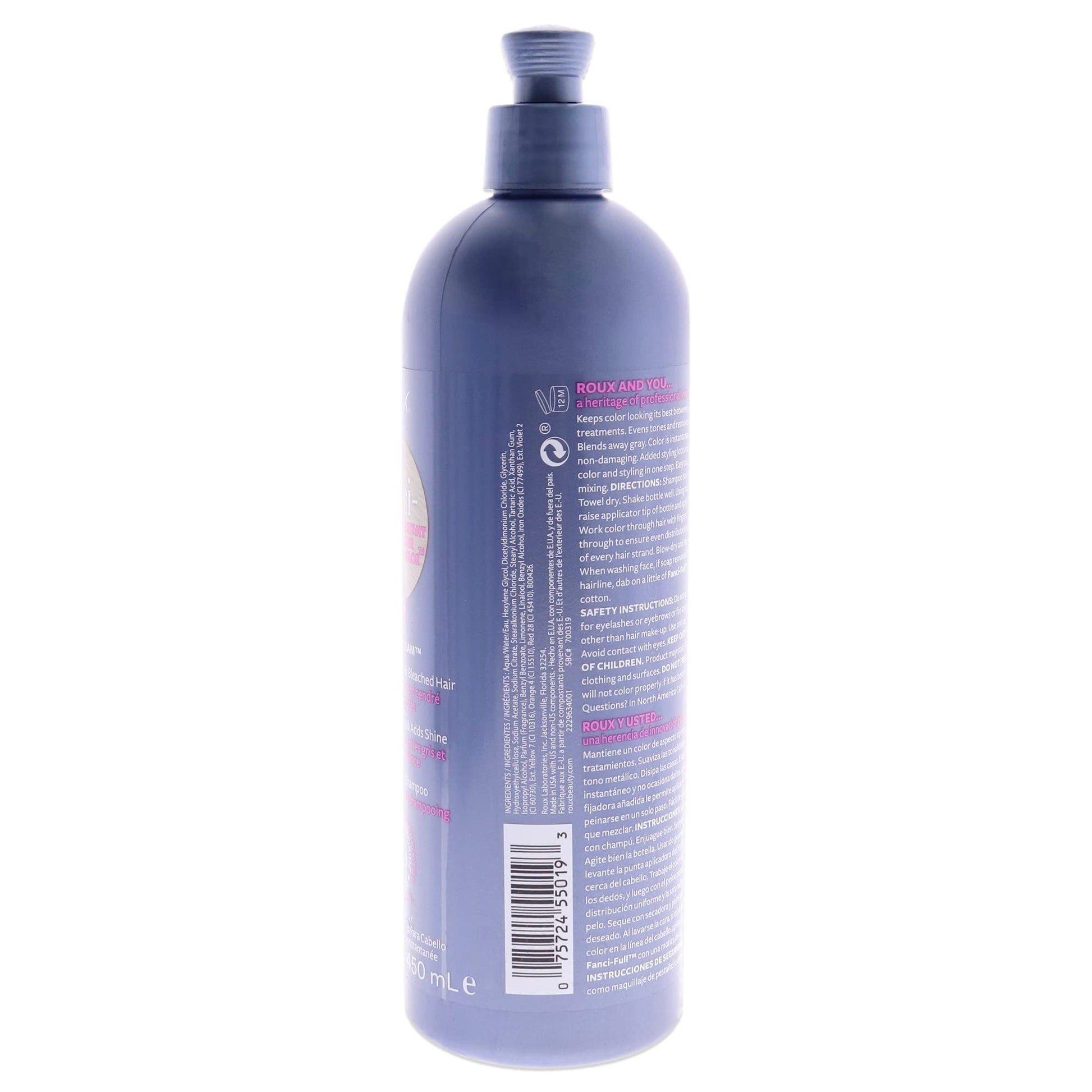 White Smoke Roux Fanci-Full Rinse Instant Hair Color - 19 Sweet Cream Hair Color Unisex 15.2 oz