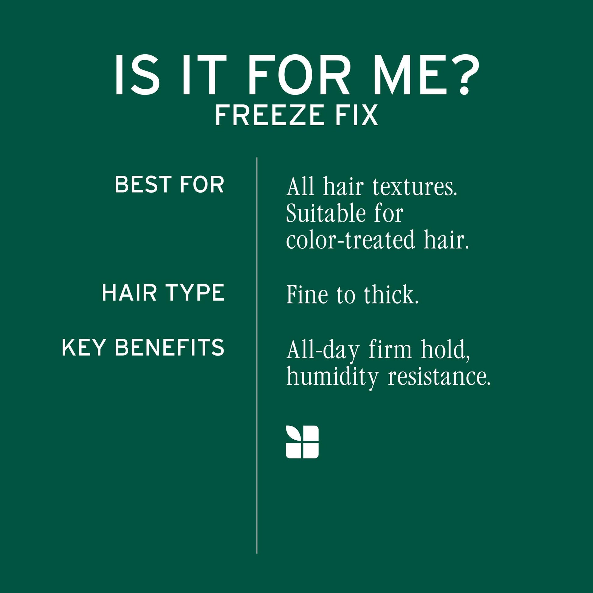 Dark Slate Gray Biolage-Freeze Fix - Humidity-Resistant Fast-Drying Anti-Frizz Hairspray, Long-Lasting Strong Hold, For All Hair Types, Vegan & Paraben-Free