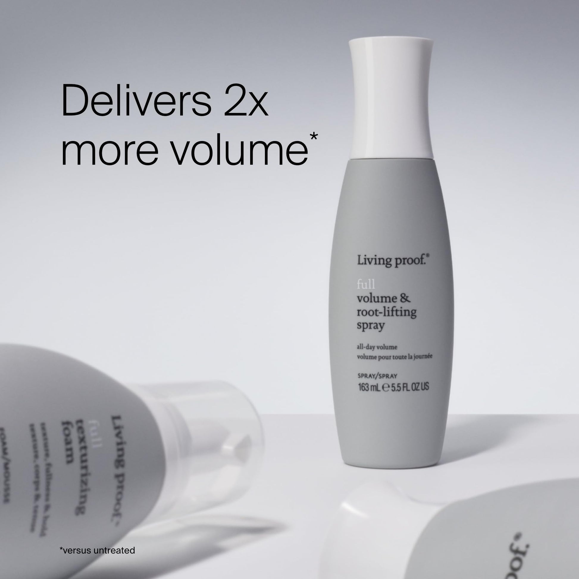 Light Gray Living proof Full Volume & Root-Lifting Spray