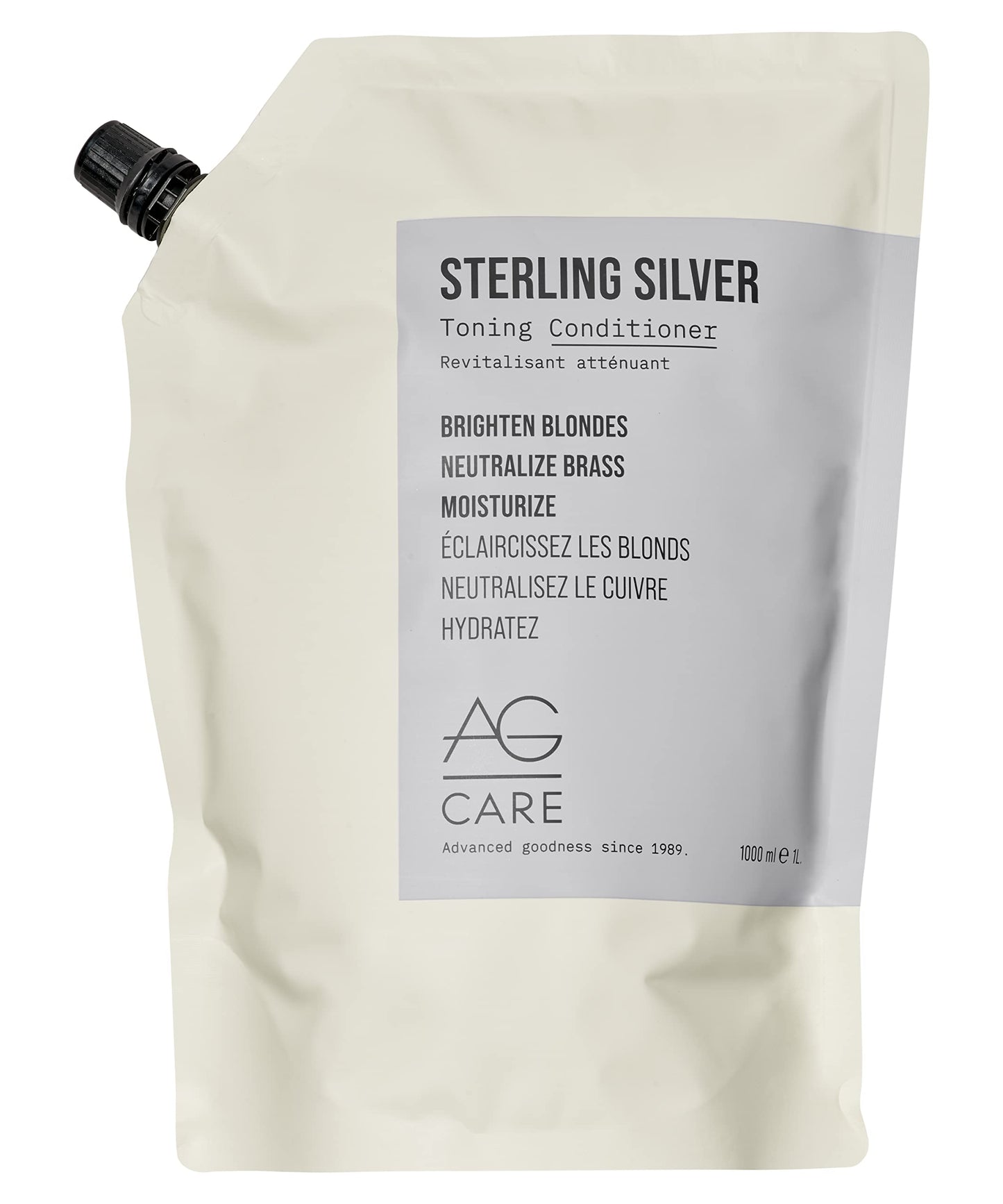Light Gray AG Care Sterling Silver Toning Conditioner, 33.8 Fl Oz