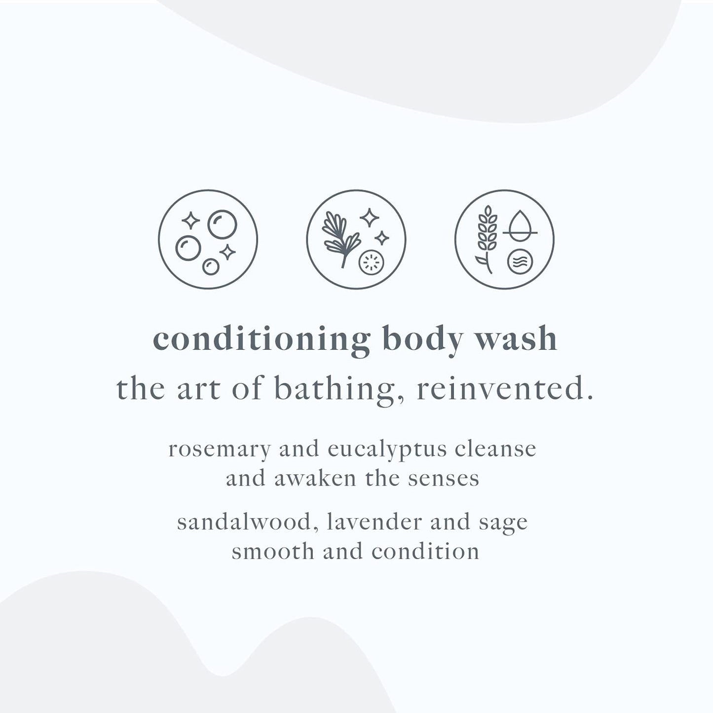 White Smoke Dermalogica Conditioning Hand + Body Wash (10 Fl Oz) Shower Gel with Tea Tree Oil and Eucalyptus Oil - Gently Conditions and Cleanses