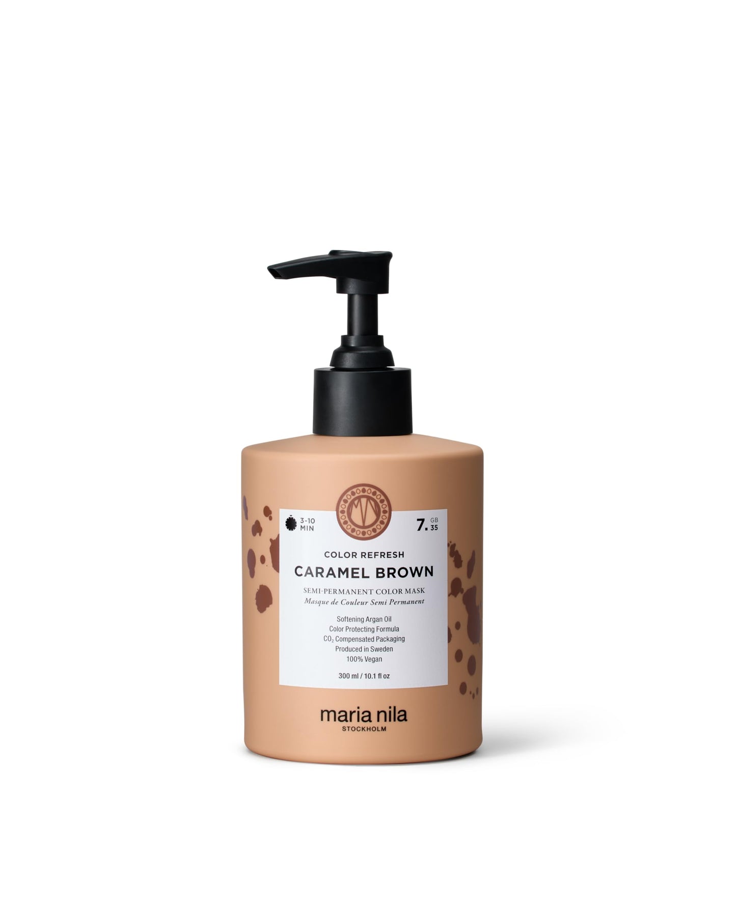 White Smoke Maria Nila Color Refresh, Caramel Brown 10.1 Fl Oz, Warm Copper-toned Caramel Brown Hair Mask, Semi-Permanent Pigments, 100% Vegan & Sulfate/Paraben free