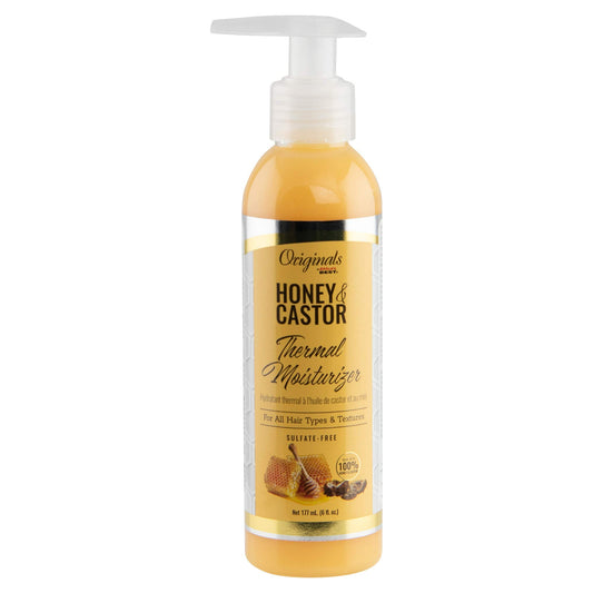 White Smoke Originals by Africa's Best Honey and Castor Thermal Hair Moisturizer for All Hair Types and Textures, Sulfate-Free, 6 oz
