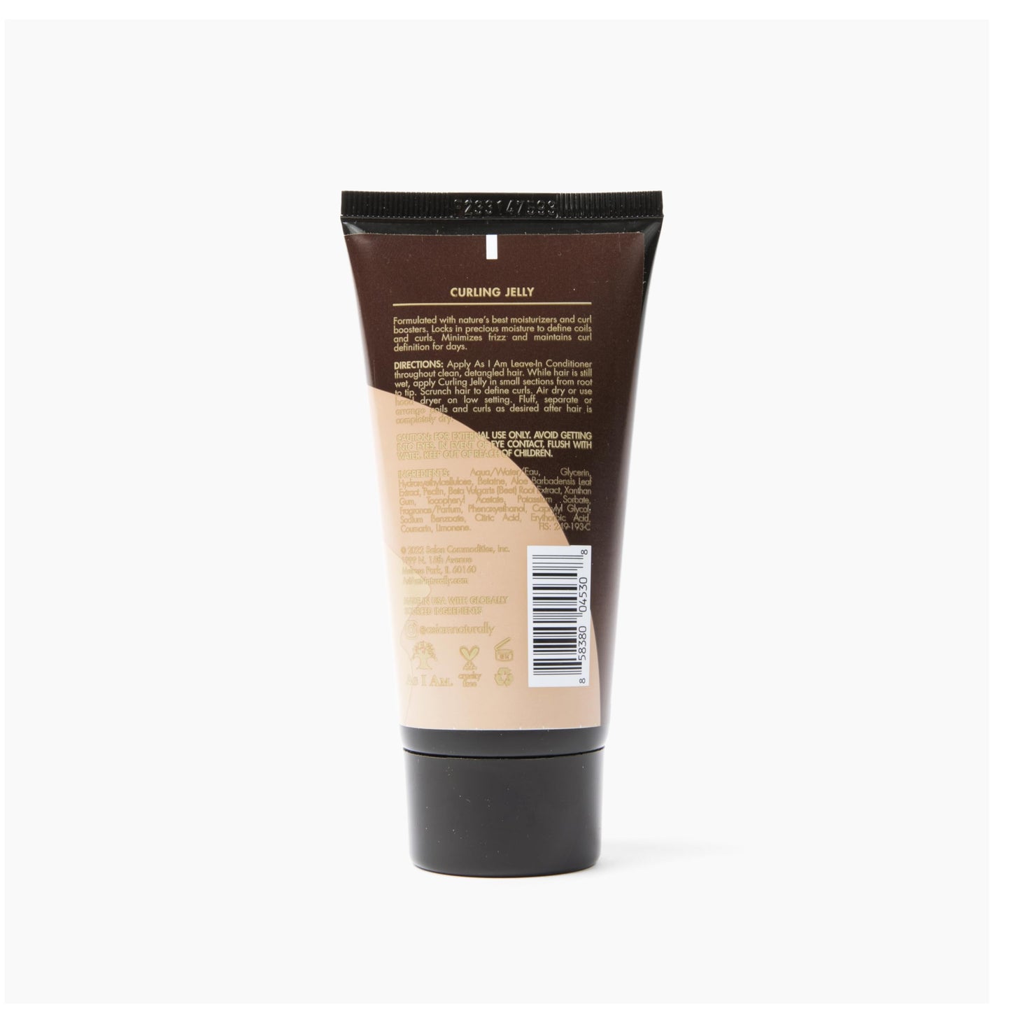 White Smoke As I Am Classic Curling Jelly - 3 ounce - Travel Size - Provides flexible, long-lasting hold - Defines curls - lockes in moisture.