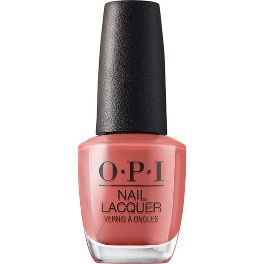 White Smoke OPI Nail Lacquer My Solar Clock is Ticking | Opaque Dark Orange Crème Chip Resistant Nail Polish | Peru Collection