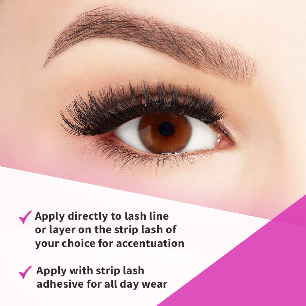 White Smoke Ardell Double Up Individual Lashes, Customizable DIY Lash Clusters, Reusable False Eyelashes, Eyelash Extensions, 4 Pack