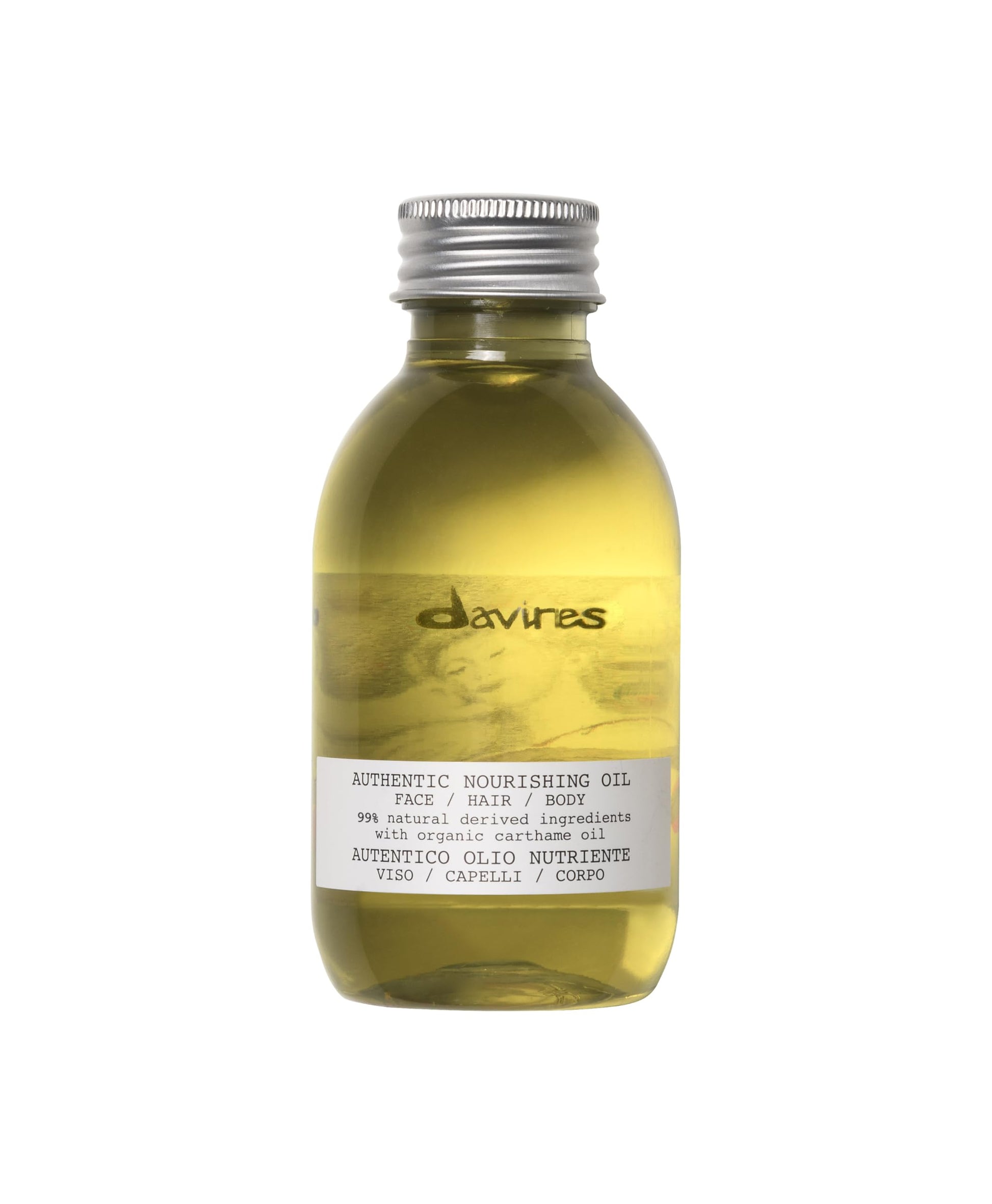 White Smoke Davines Authentic Nourishing Oil, Multi-Functional Oil for Face, Hair & Body - 100% Natural Organic Safflower Formula - Hydrates, Softens & Adds Shine, 4.73 Fl Oz