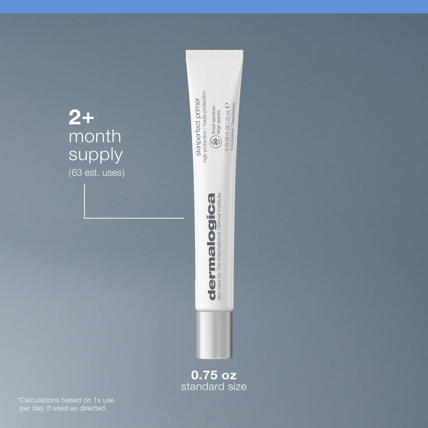 Slate Gray Dermalogica Skinperfect Primer SPF30, Anti-Aging Makeup Primer with Broad Spectrum Sunscreen - Brighten and Prime For Flawless Skin