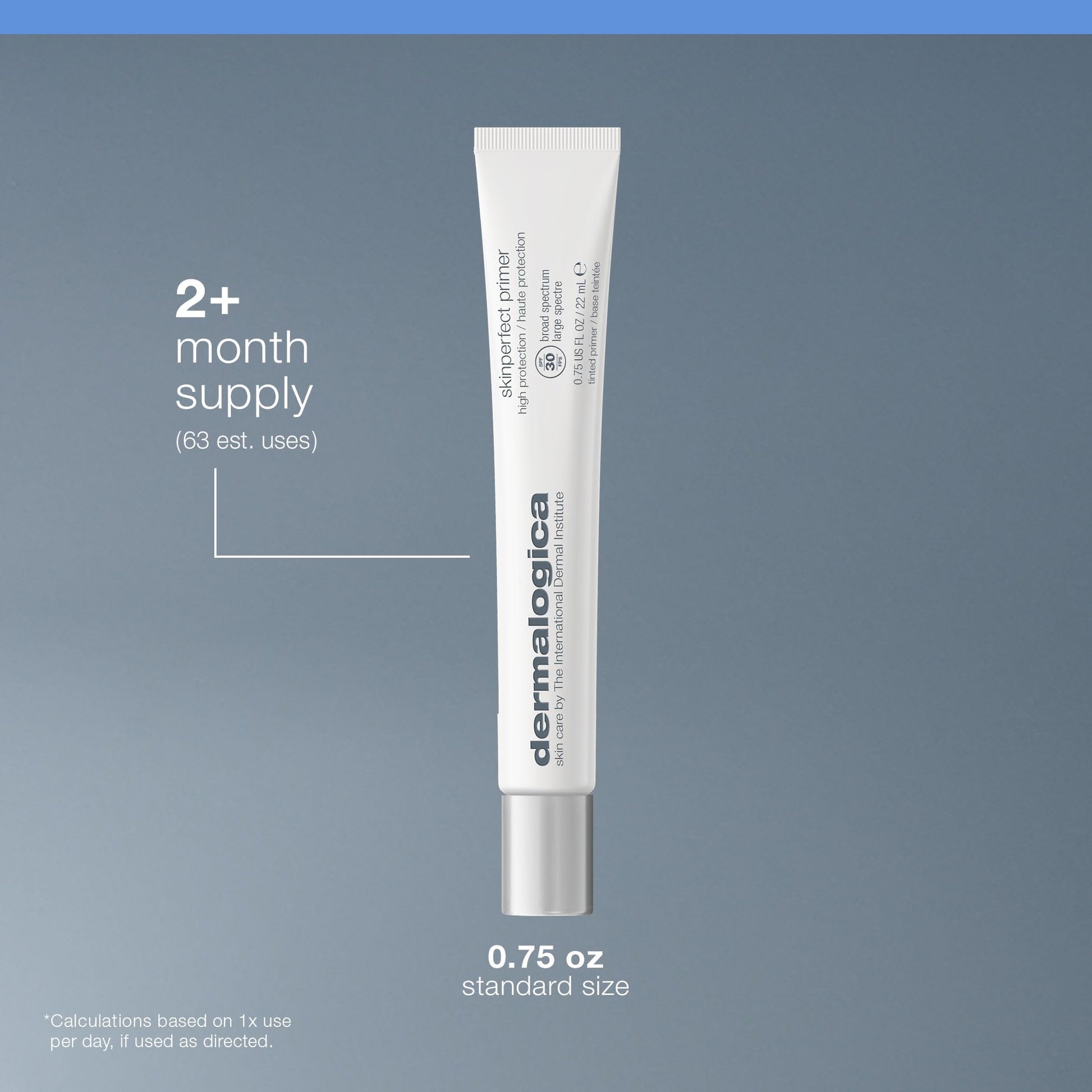 Slate Gray Dermalogica Skinperfect Primer SPF30, Anti-Aging Makeup Primer with Broad Spectrum Sunscreen - Brighten and Prime For Flawless Skin