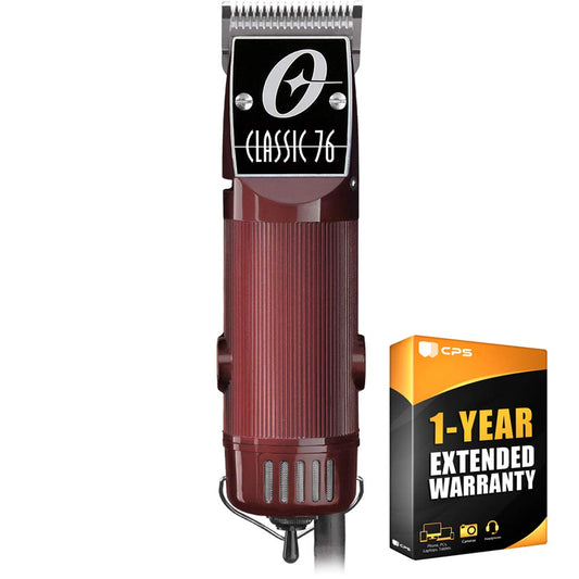 White Smoke Oster Classic 76 Universal Motor Clipper (076076-010-003) w/Detachable #000 & #1 Blade Red