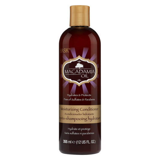 White Smoke Hask Conditioner Macadamia Oil Moisturizing 12 Ounce (354ml) (3 Pack)