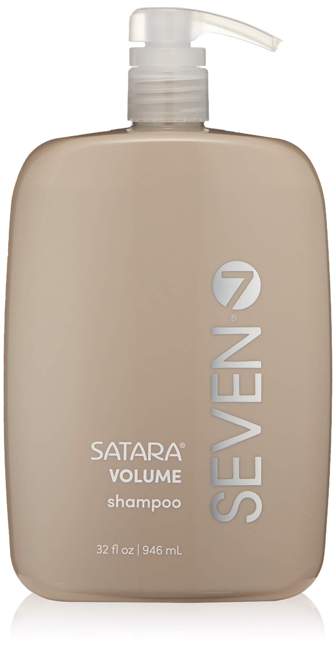 Dark Gray SEVEN Haircare Satara Volume Shampoo for Women & Men, Sulfate + Cruelty Free & Paraben Free with Pro Vitamin B5, Argan Oil, Hydrolyzed Quinoa Protein for Flat + Limp Hair, Made in USA, 32oz