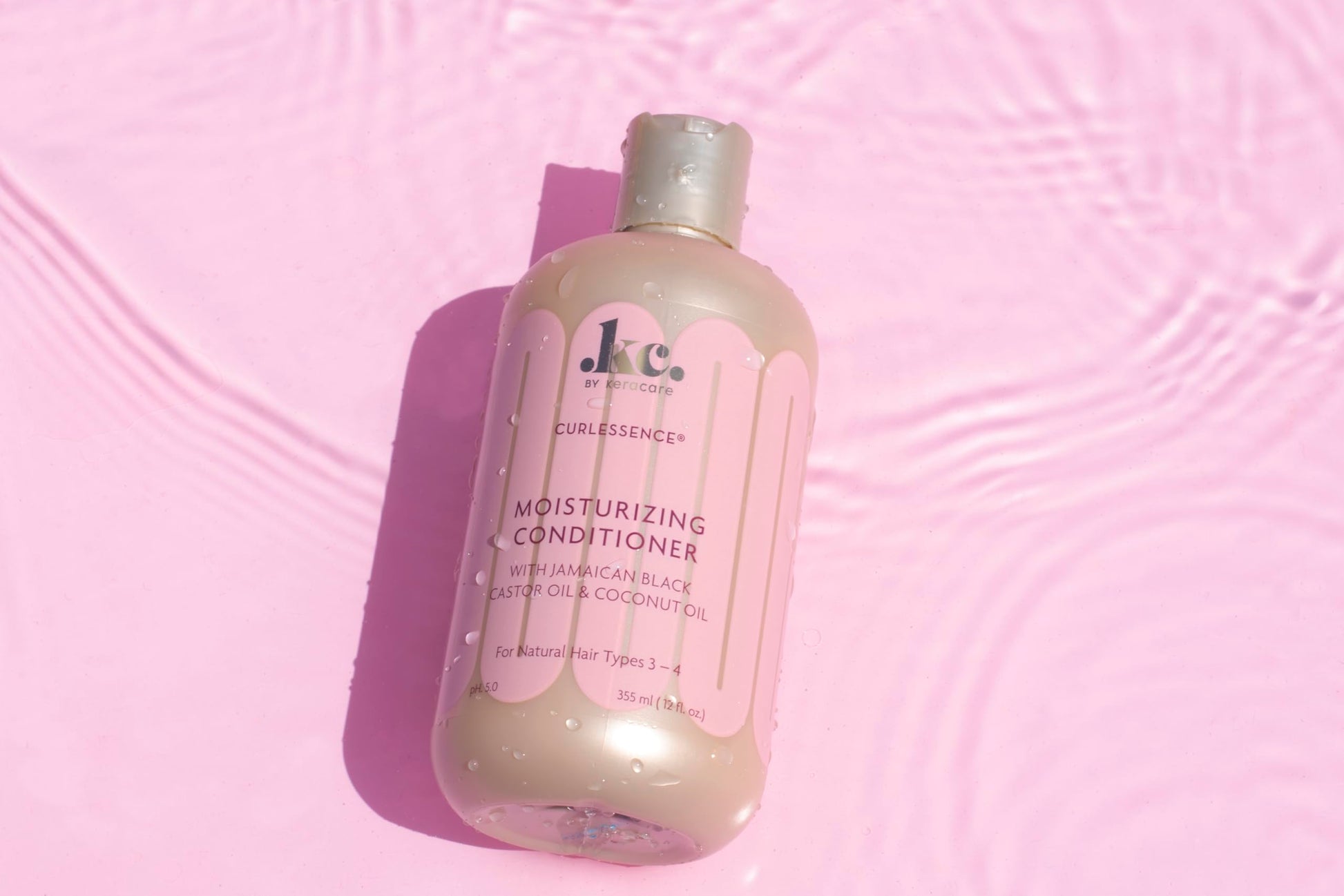 Misty Rose KeraCare CurlEssence Coconut Conditioner - 12 oz - With Jamaican Black Castor Oil & Coconut Oil - Increase Hair Moisture & Strength