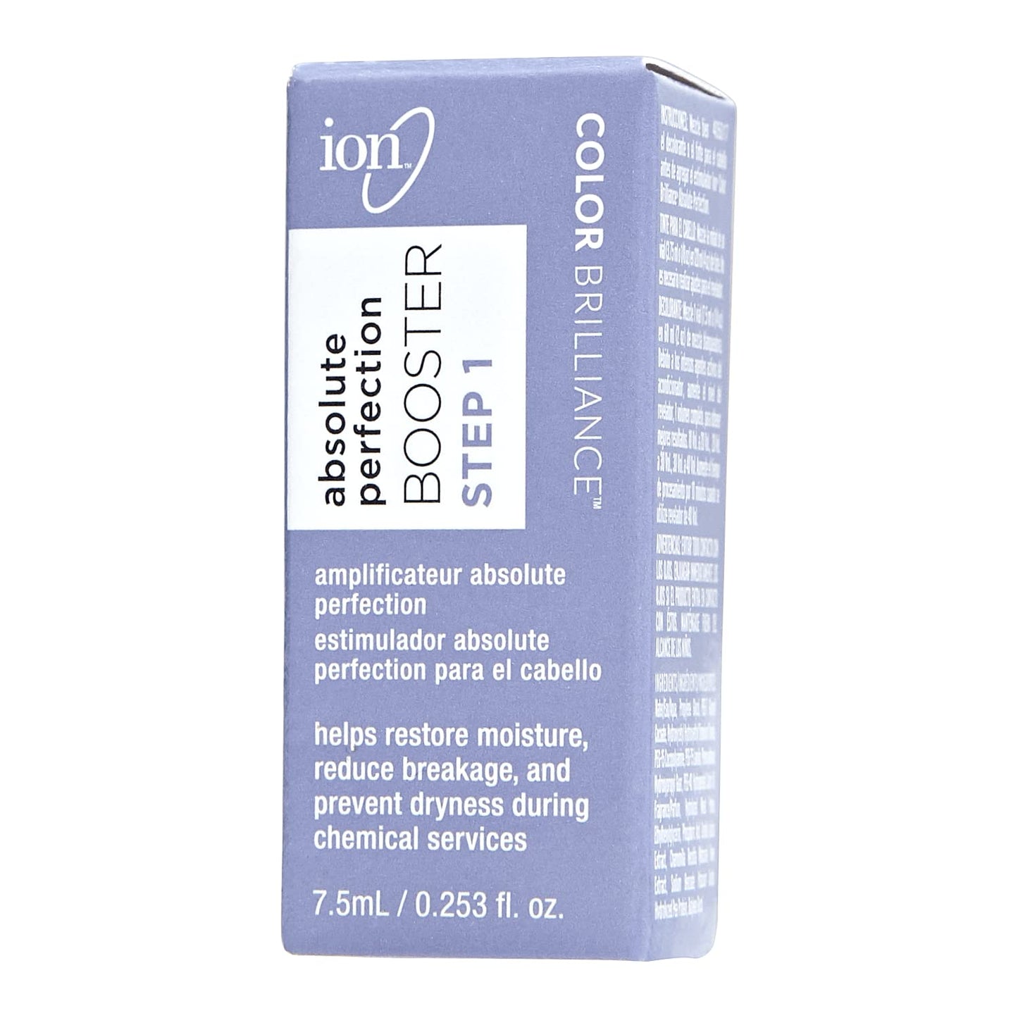 Dark Gray Ion Absolute Perfection Booster Step 1, Repairing, Generates New Bonds in Hair, Reduces Breakage, Restores Moisture
