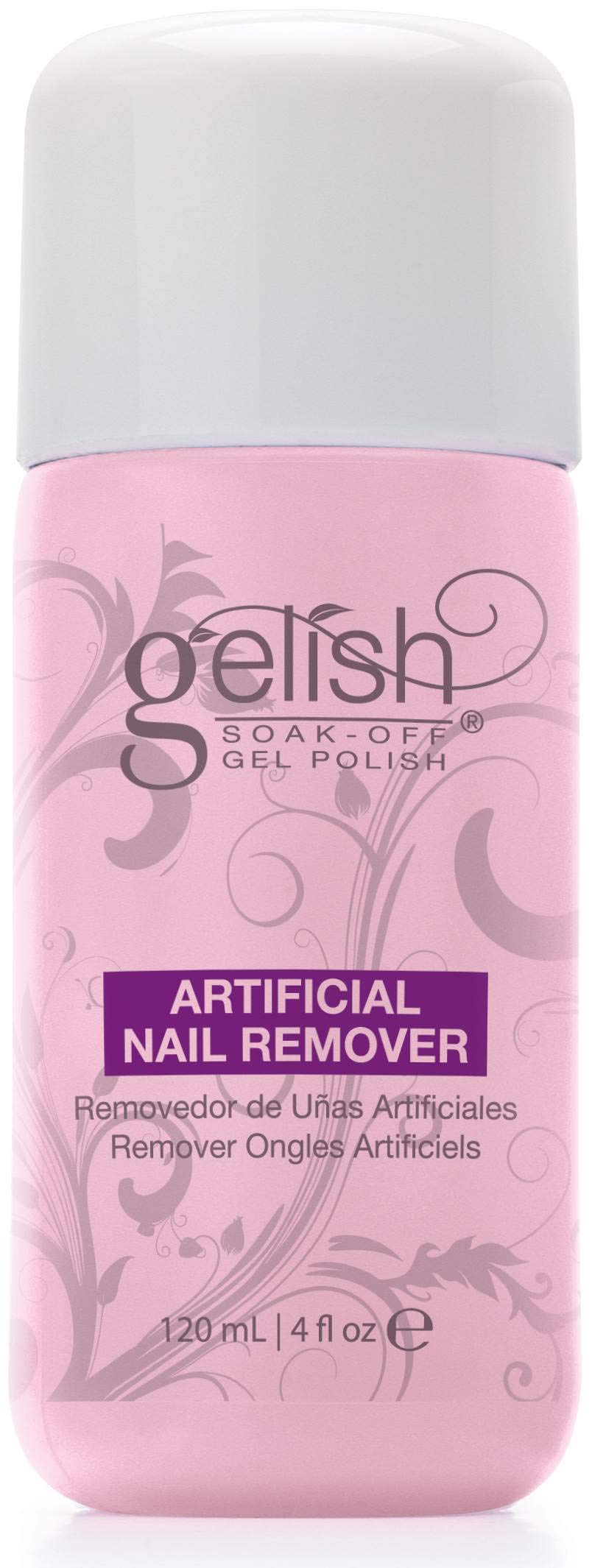 Light Gray NEW Gelish Soak Off Gel Nail Polish Remover & Cleanser Bottles 120mL + Nail File