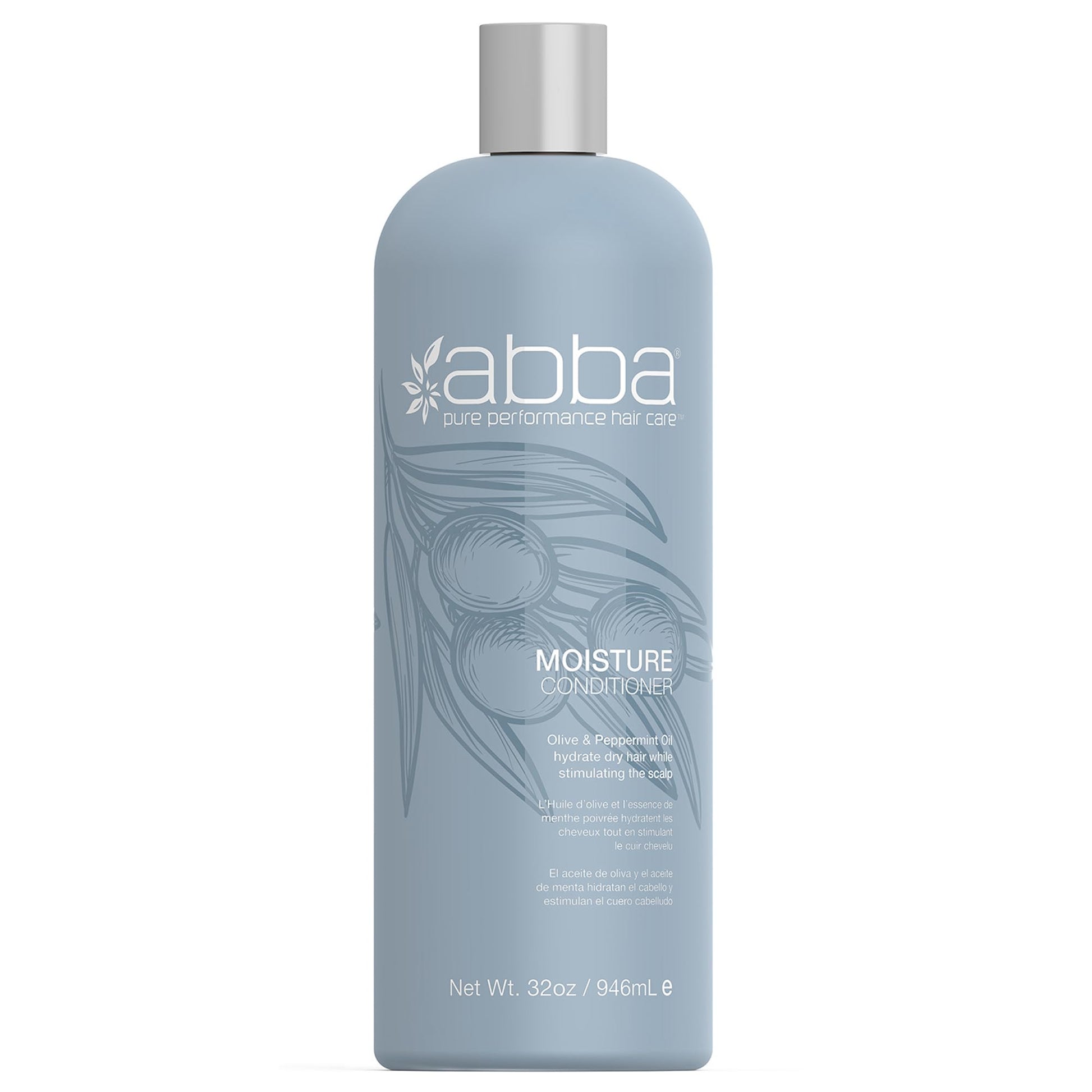 Gray ABBA Moisture Conditioner, Olive Butter & Peppermint Oil, 32 Fl Oz