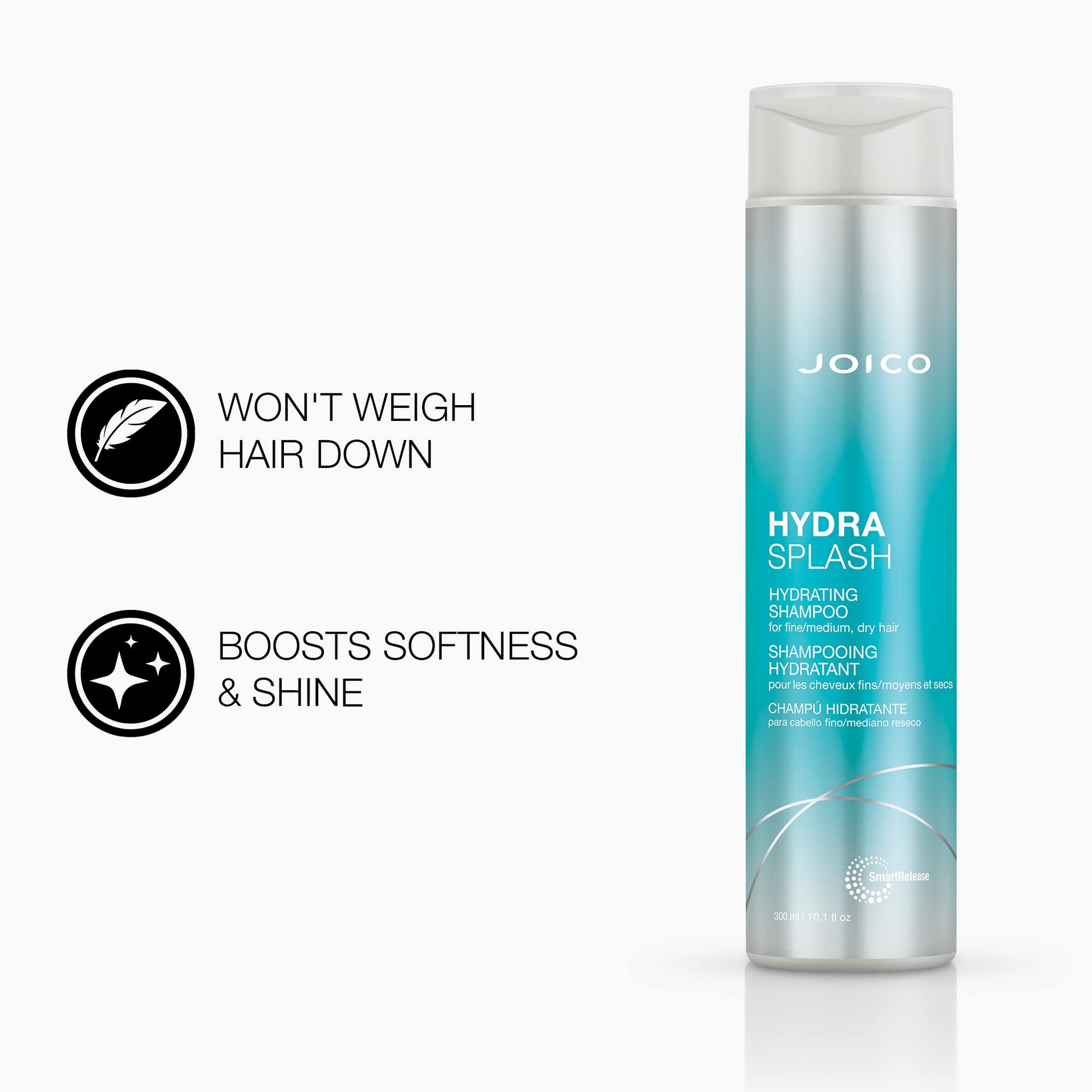 White Smoke Joico HydraSplash Hydrating Shampoo for fine hair Set
