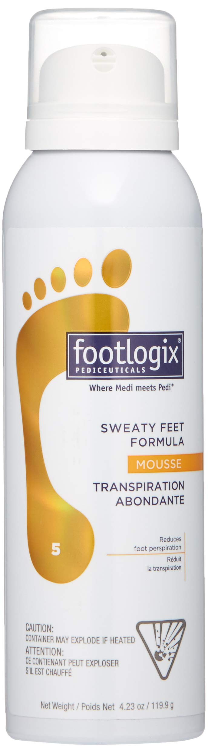 Lavender FOOTLOGIX Sweaty Feet Formula, 4.23 oz
