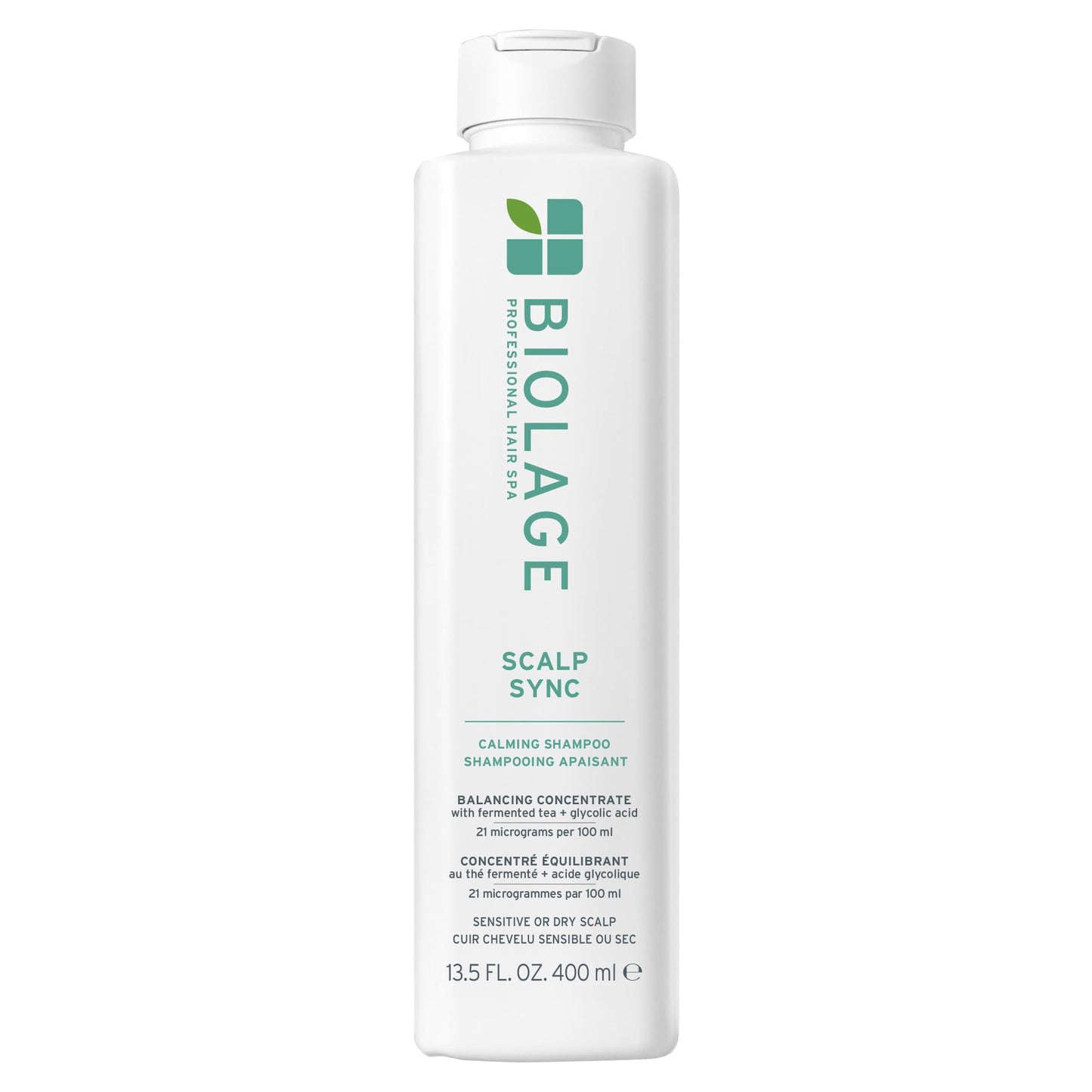 Lavender Biolage Scalp Sync Calming Shampoo - Gently Cleanses Dry & Sensitive Scalps, Hydrates & Soothes, Fermented Tea Blend & Glycolic Acid, Vegan & Paraben-Free