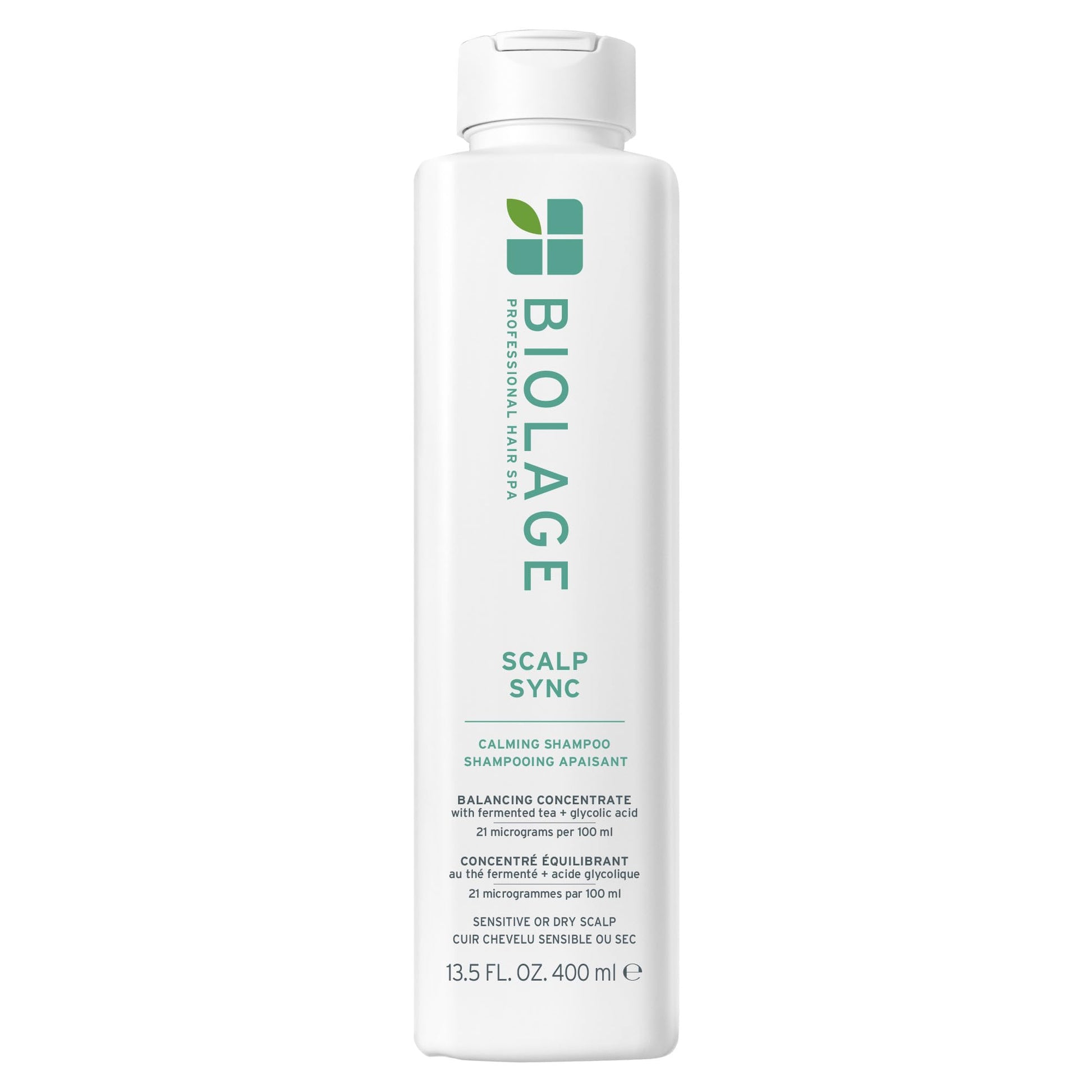 Lavender Biolage Scalp Sync Calming Shampoo - Gently Cleanses Dry & Sensitive Scalps, Hydrates & Soothes, Fermented Tea Blend & Glycolic Acid, Vegan & Paraben-Free