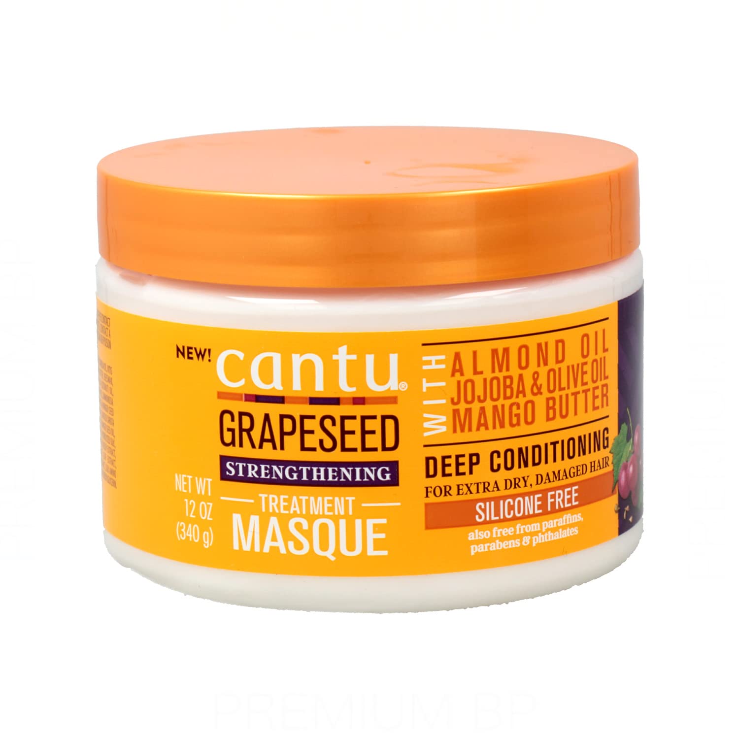 Coral Cantu Grapeseed Treatment Masque 12 Ounce Jar