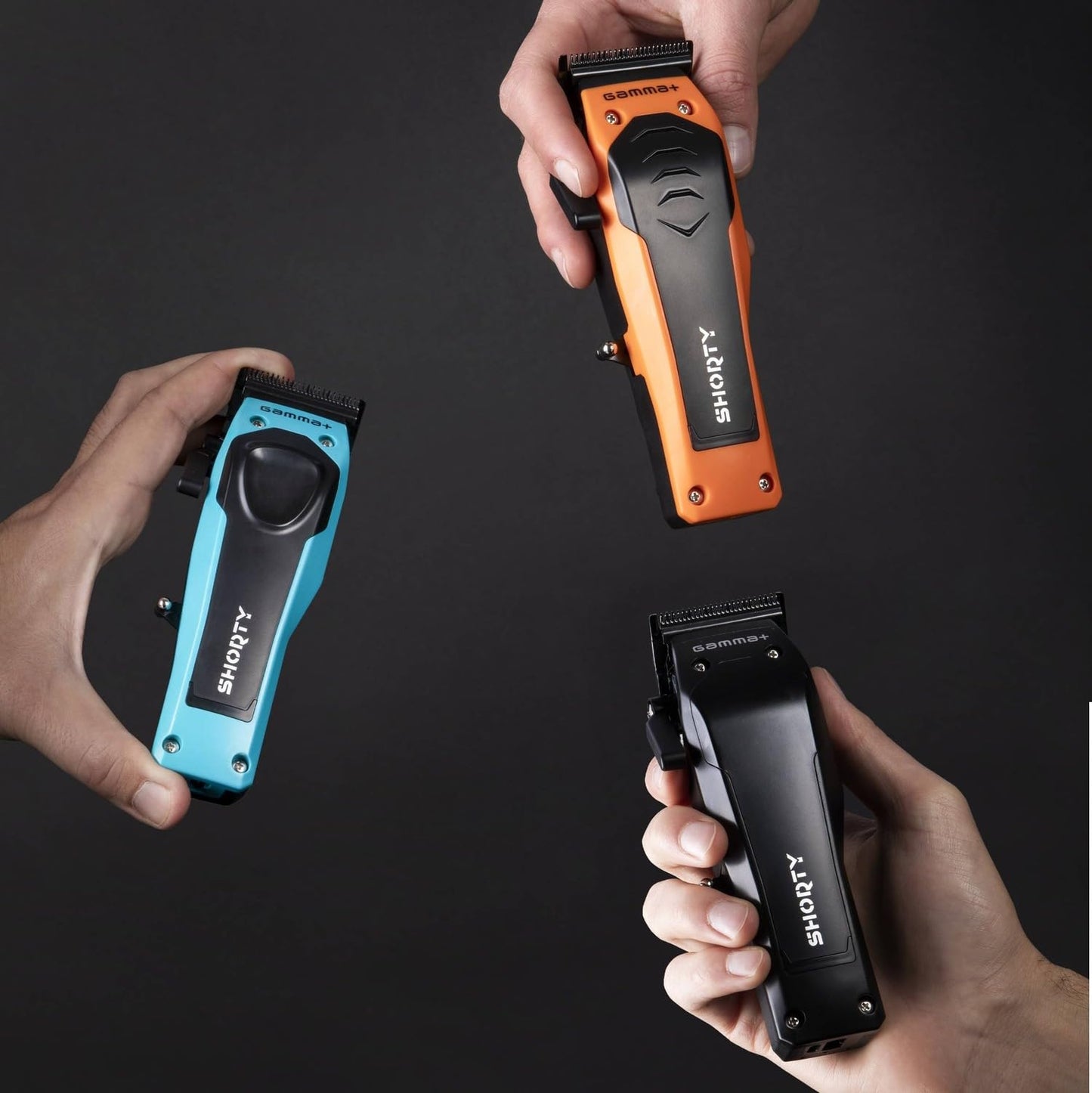 Dark Slate Gray GAMMA+ Shorty Professional Cordless Hair Clipper for Men, Brushless Motor, Adjustable Zero Gap, 120-Min Run Time, USB-C, Ergonomic, Low Noise