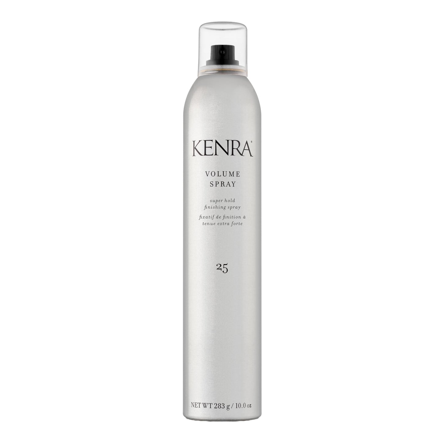 Gray Kenra Professional Volume Spray 25 50% | Super Hold Finishing & Styling Hairspray | Flake-free & Fast-drying | Wind & Humidity Resistance | All Hair Types | 10 oz